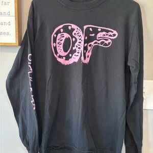 Odd future Black Sweatshirt with Pink Graphic
